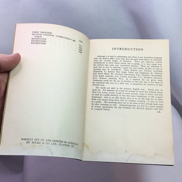 The Aboriginal Word Book By Justine Kenyon 1968 - Picture 4 of 7